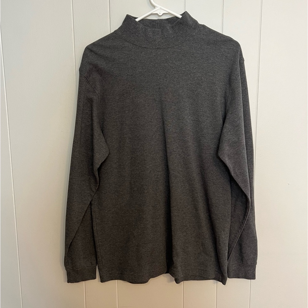 L.L. Bean mock neck, long sleeve shirt size M
